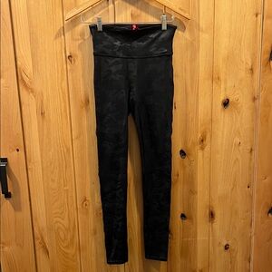 SPANX Black Camouflage Leggings